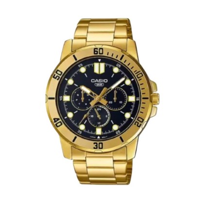Casio General MTP-VD300G-1E Gold Stainless Steel Band Men Watch